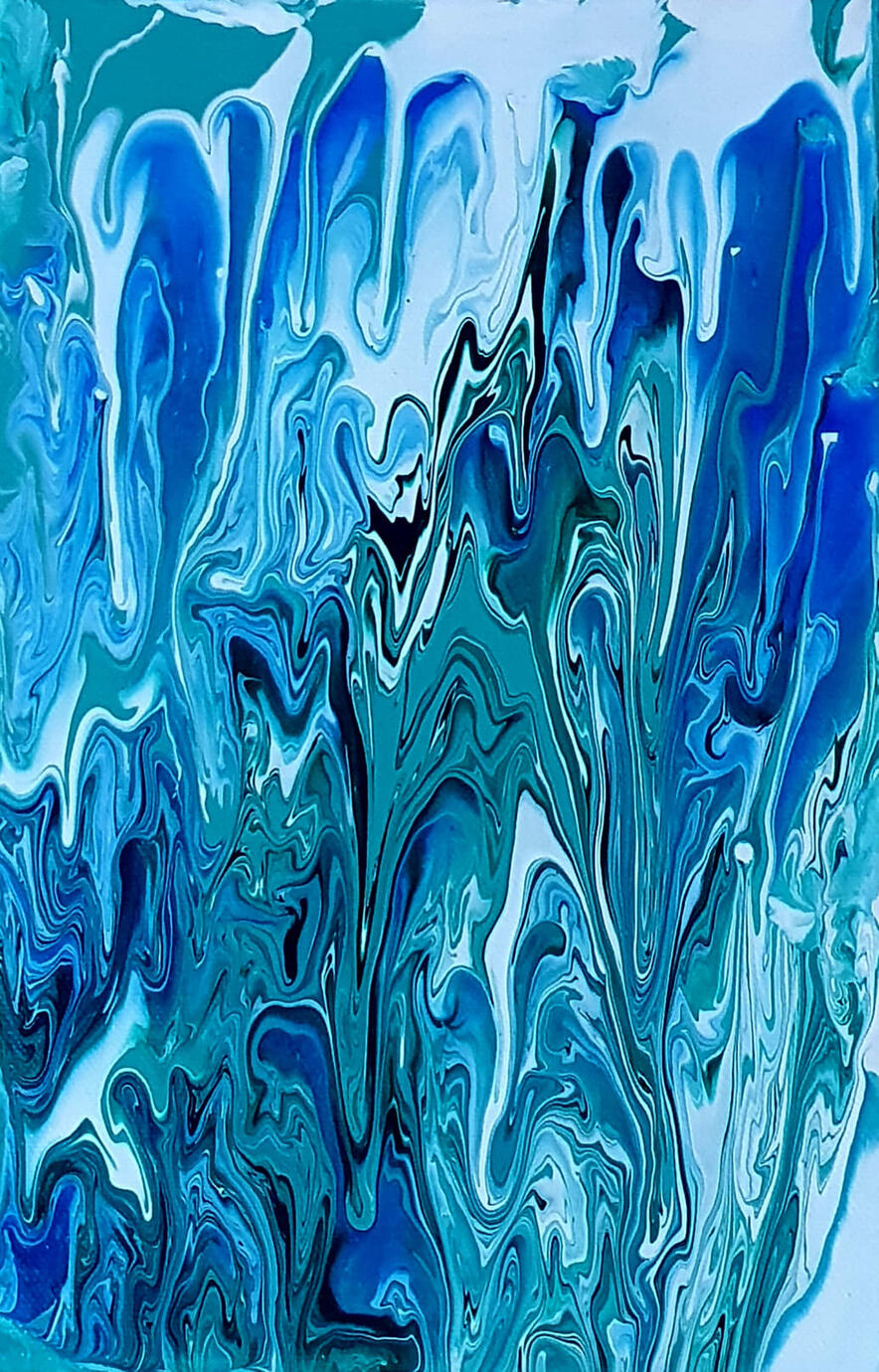 Paint Poured Canvas